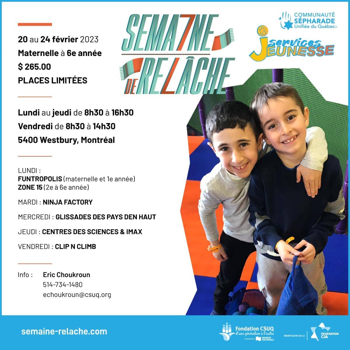 Semaine de Relâche 2023